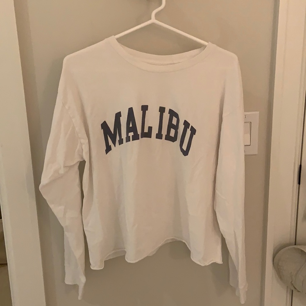 J.Galt (owned by Brandy Melville) cropped long sleeve Malibu shirt